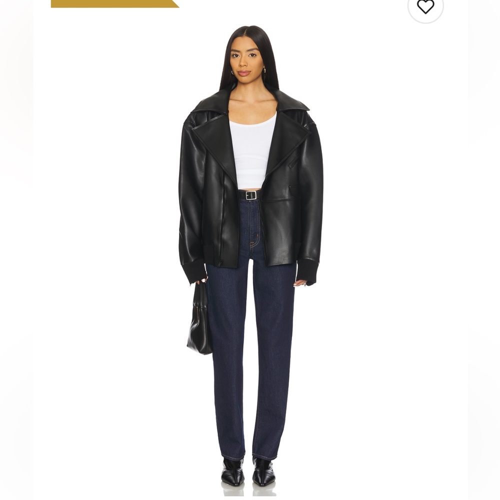 Norma Kamali Oversized Moto Jacket
